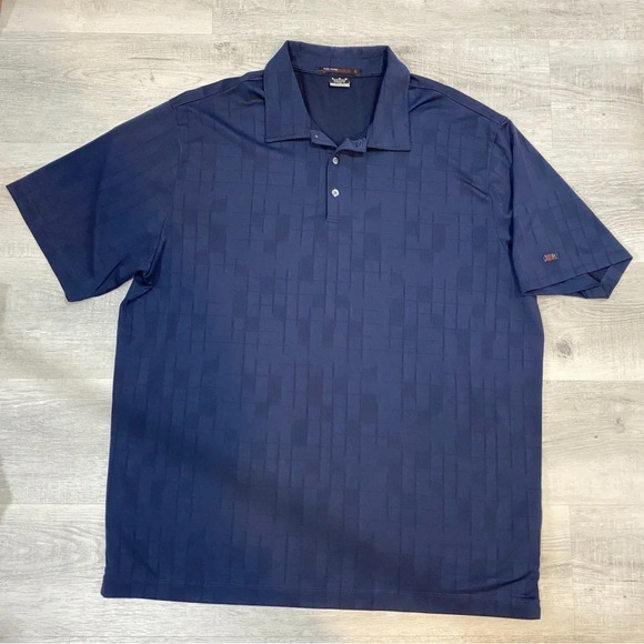 Nike Tiger Woods XL Dry Fit Men’s Navy Blue Golf Polo - Picture 14 of 14